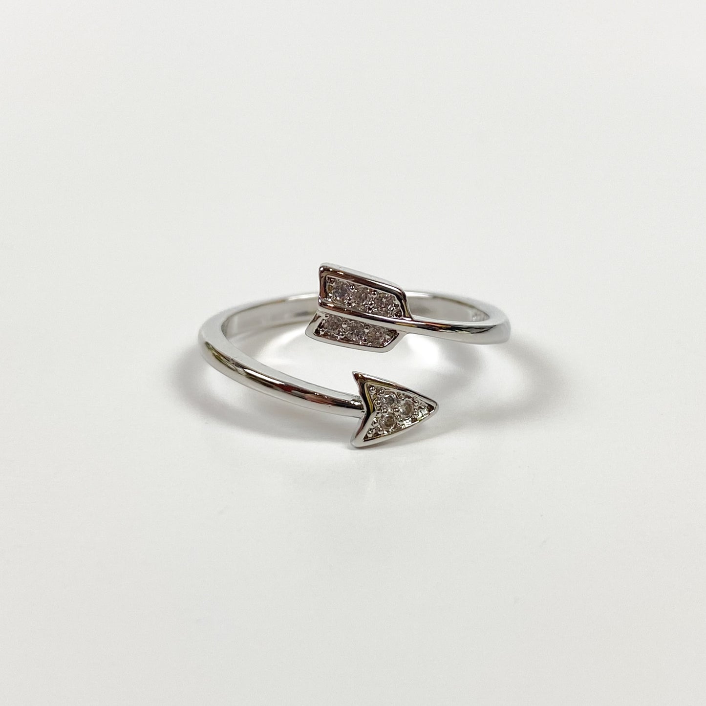 Vintage Adjustable Arrow Ring Silver