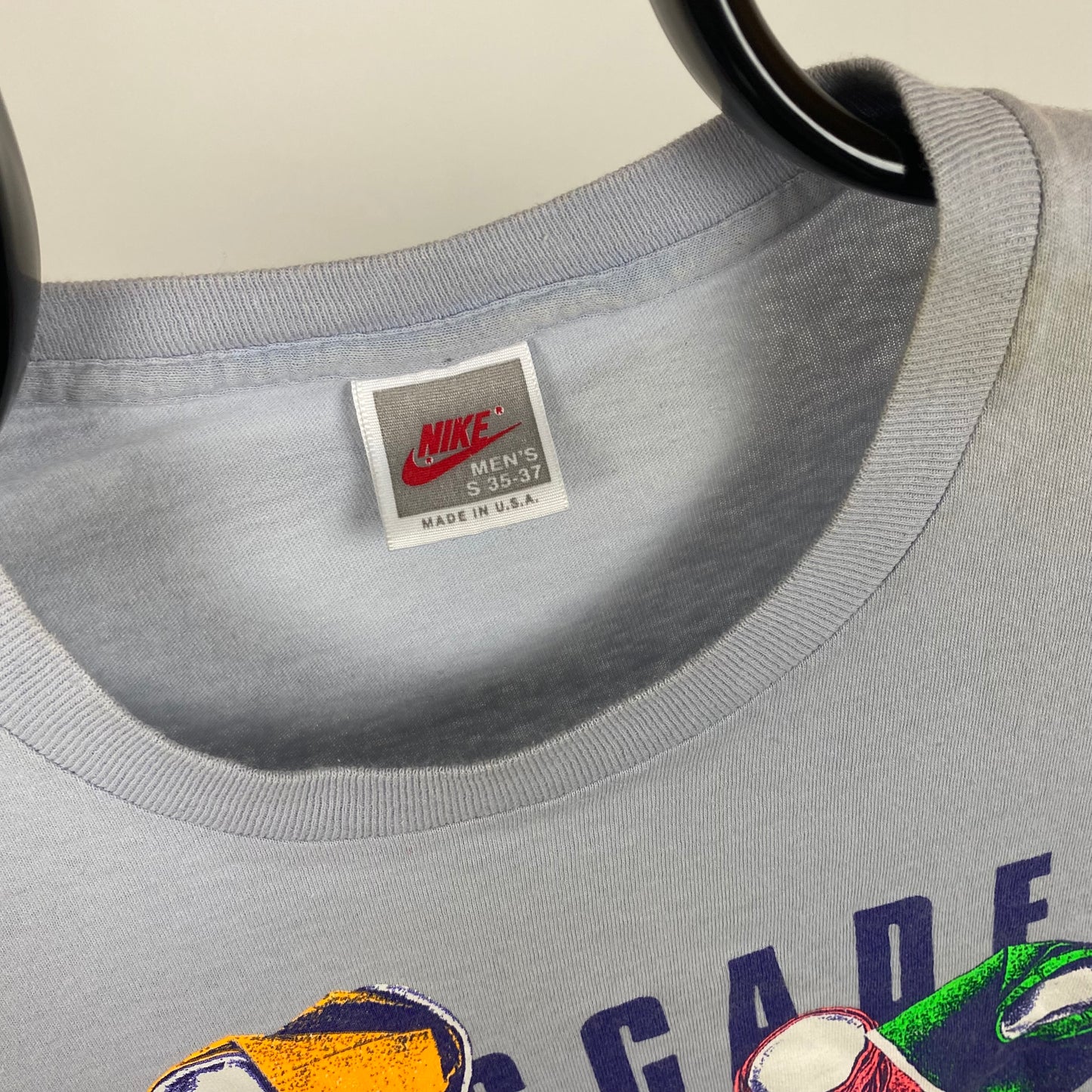 Vintage Nike T-Shirt Blue Small