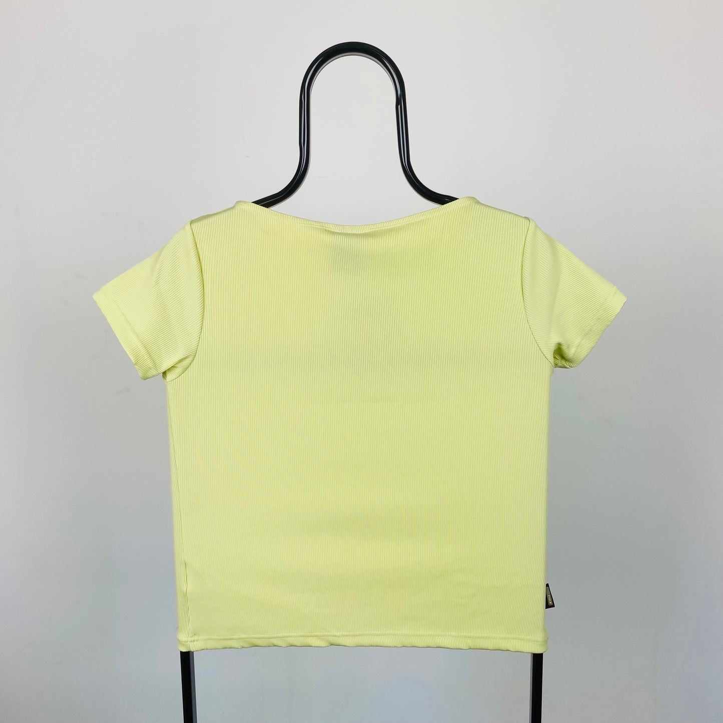 Vintage Nike Ribbed Crop T-Shirt Pastel Green Large