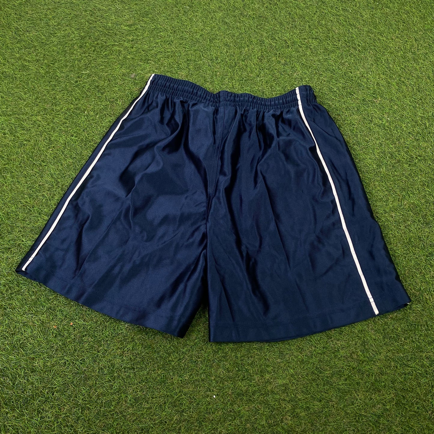 00s Nike Shiny Nylon Shorts Blue Small