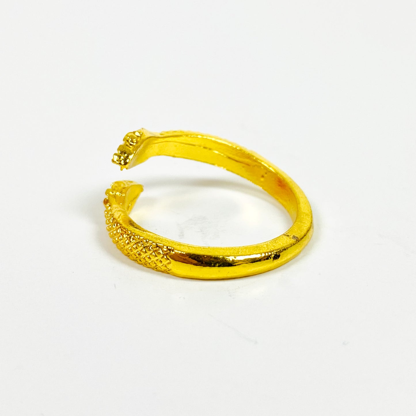 Retro Vintage Adjustable Snake Ring Gold