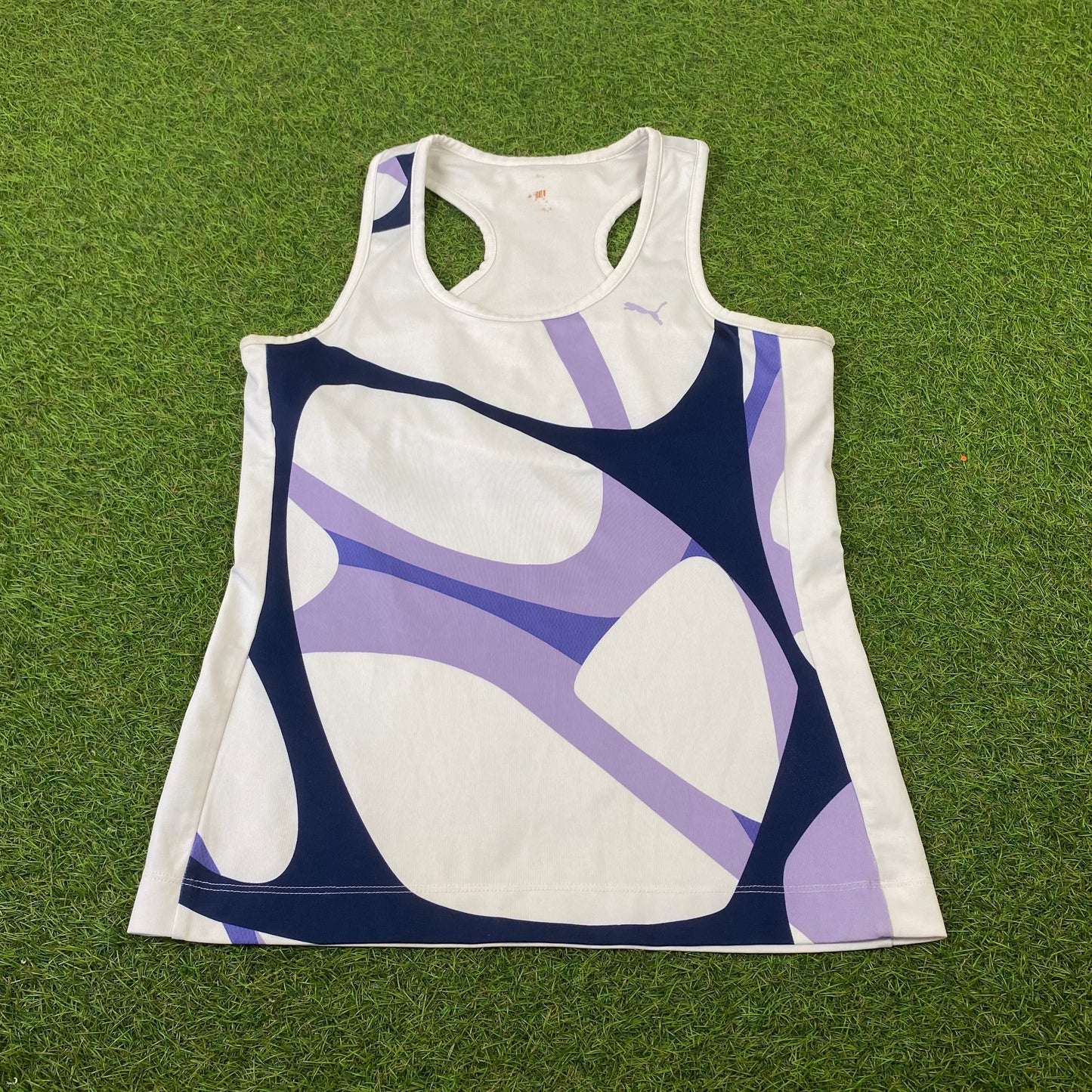 Vintage Puma Womens Gym Top T-Shirt White Medium