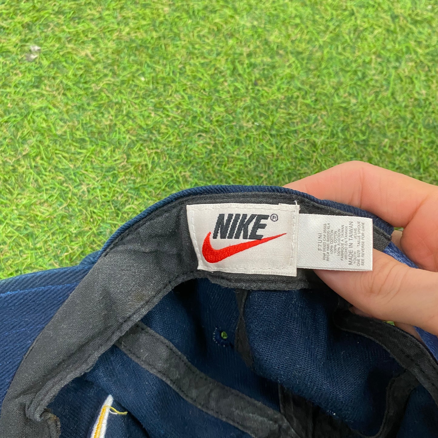 90s Nike Spell Out Hat Blue