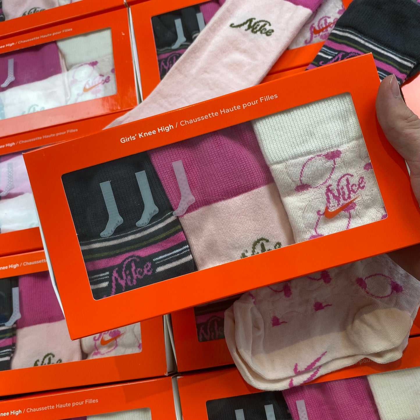 Vintage Nike Knee Socks 3 Pack UK12-2