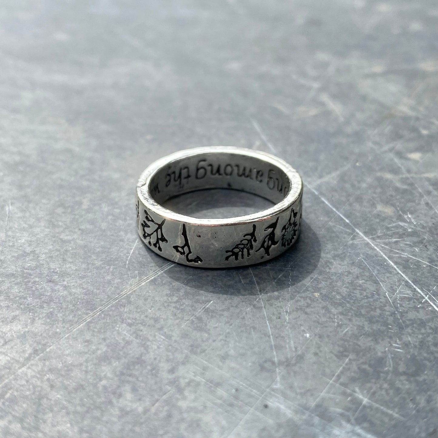 Retro Leaf Ring .925 Silver