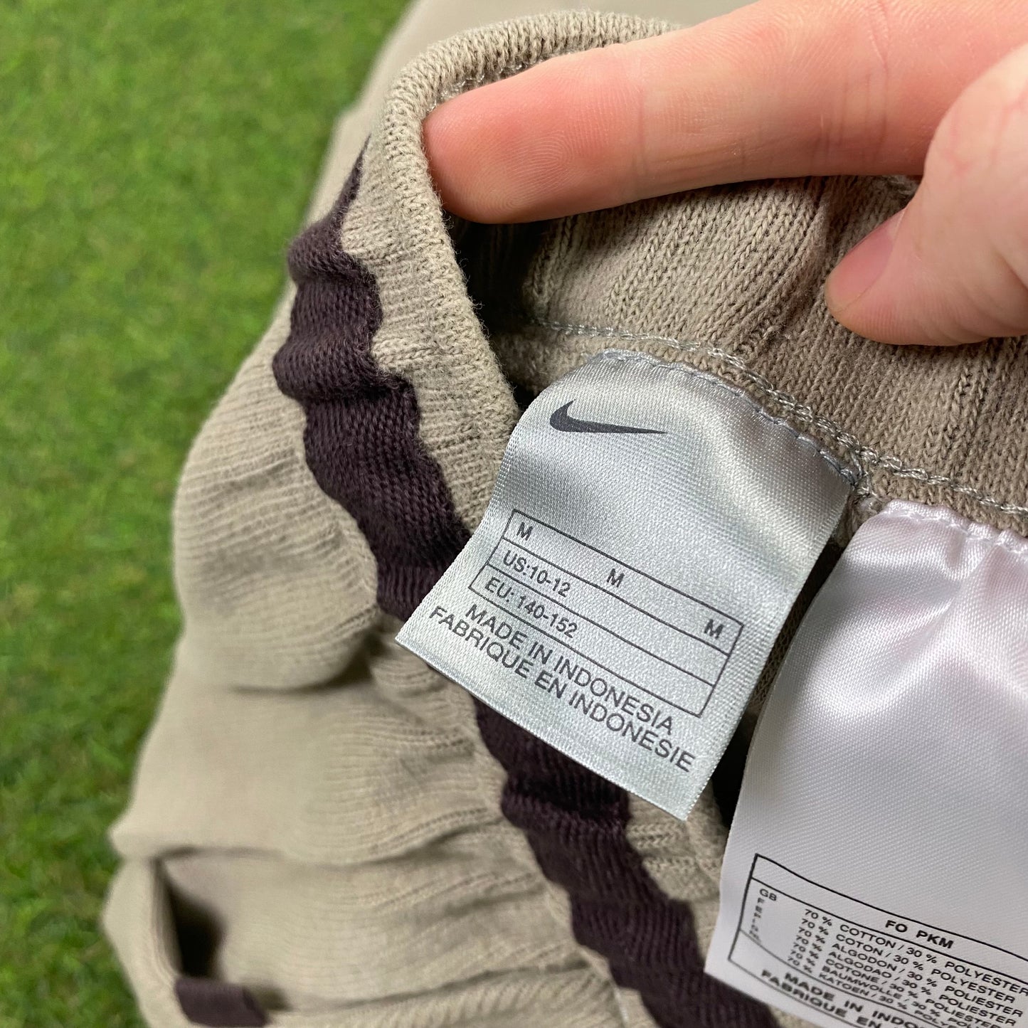 Vintage Nike Cotton Joggers Brown XS