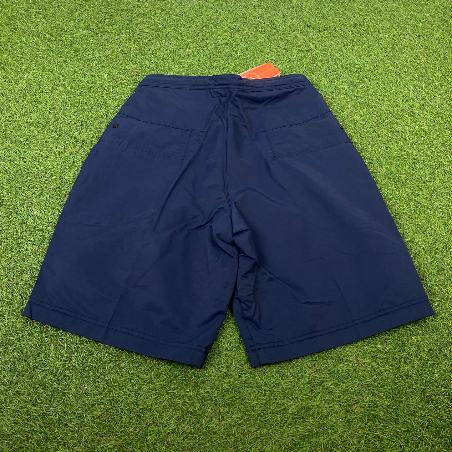 90s Nike Adjustable Shorts Blue Small
