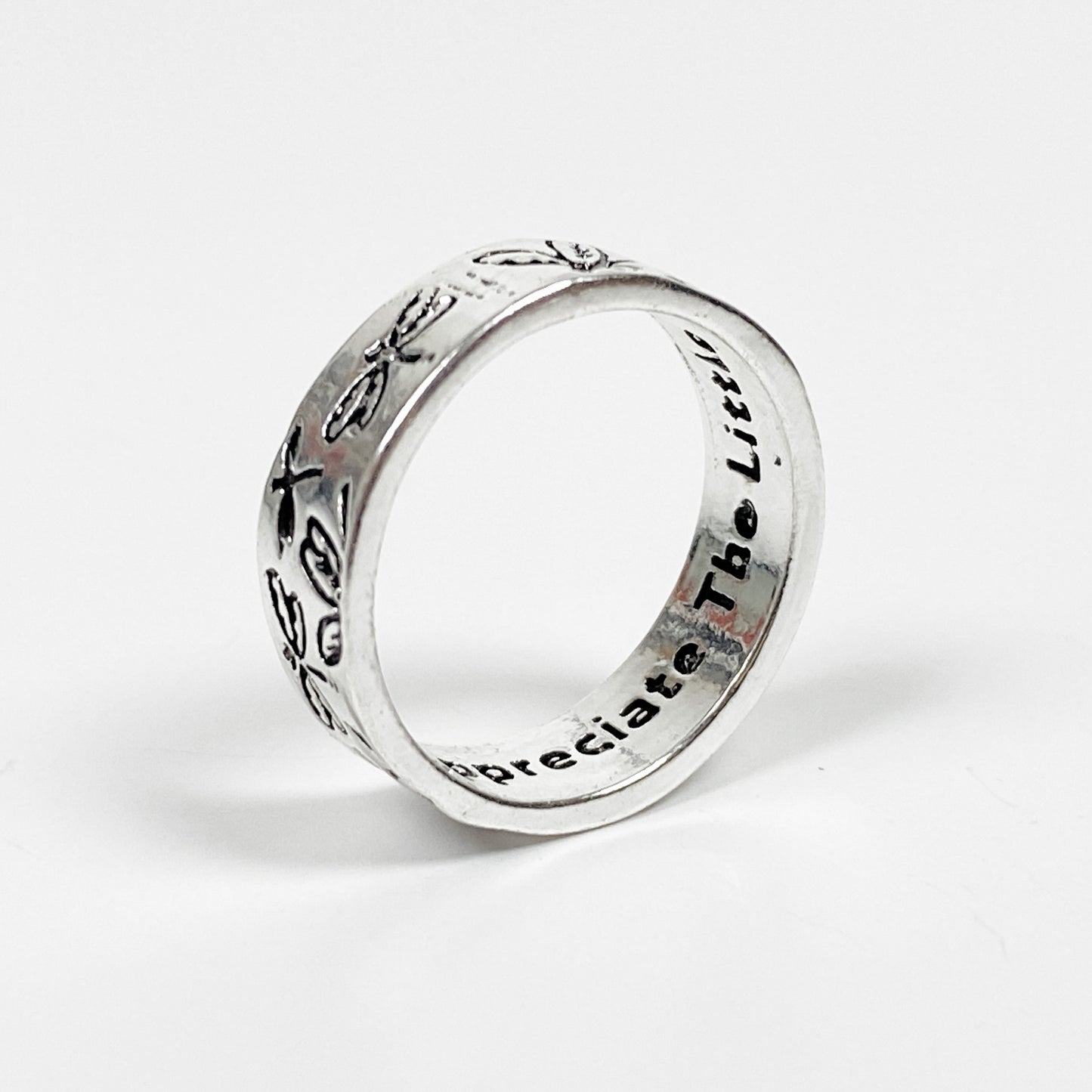 Retro Vintage Dragonfly Ring Silver