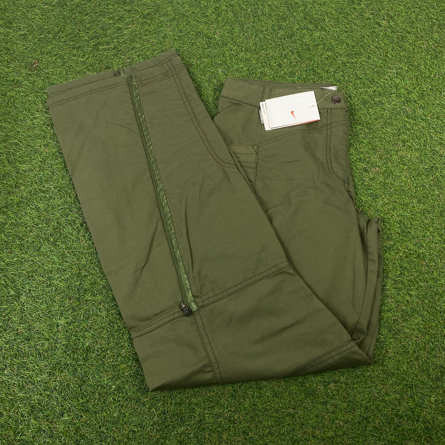00s Nike Parachute Joggers Green XS