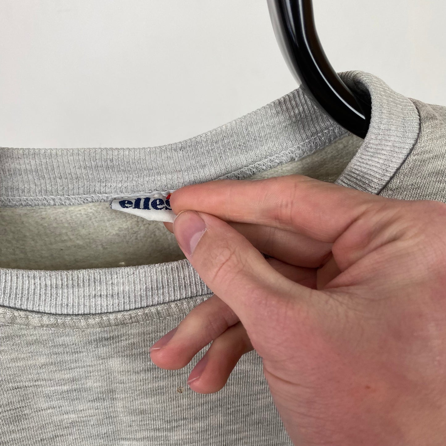 Vintage Ellesse Sweatshirt Grey Small