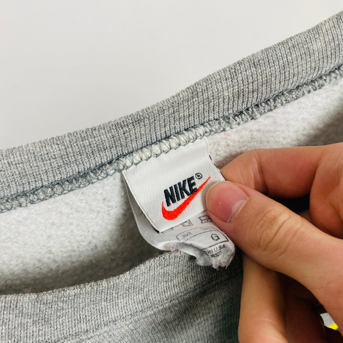 90s Nike Michigan Sweatshirt Grey Large