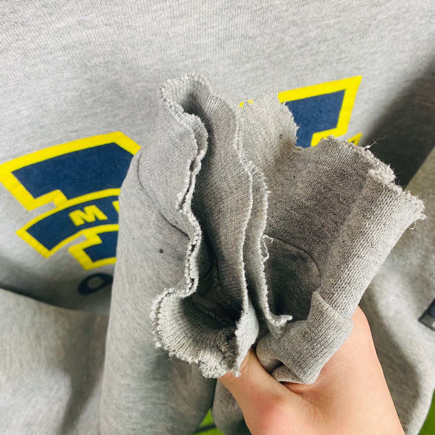 90s Nike Michigan Sweatshirt Grey Large