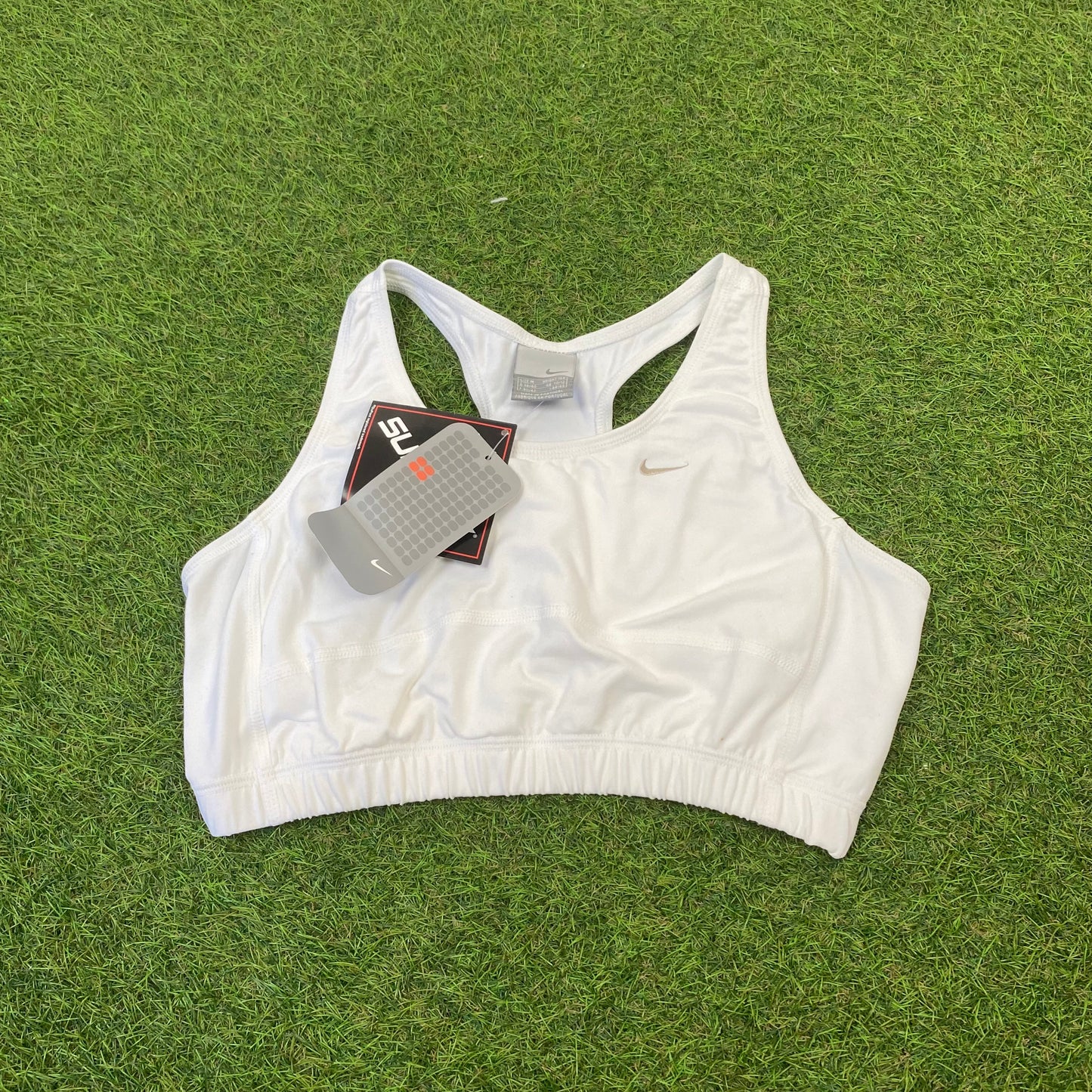 Vintage Nike Sports Bra White Medium 8-10