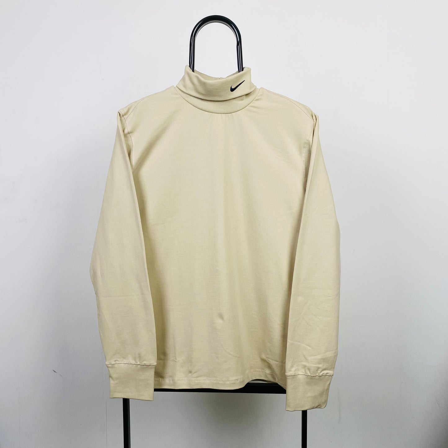90s Nike Mock Neck Sweatshirt Brown Small