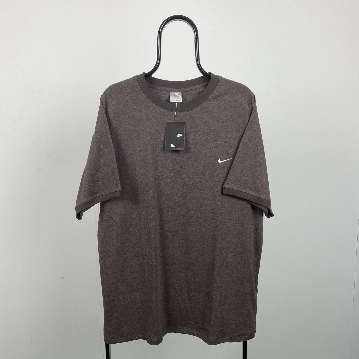 Vintage Nike T-Shirt Brown Medium