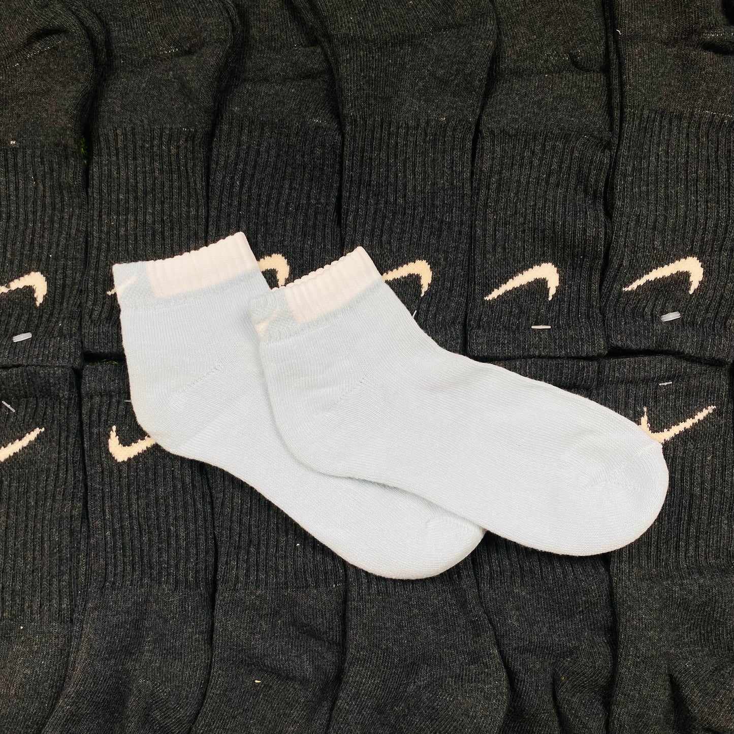 Vintage Nike Socks Baby Blue UK12-8