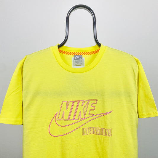 00s Nike International T-Shirt Yellow Large