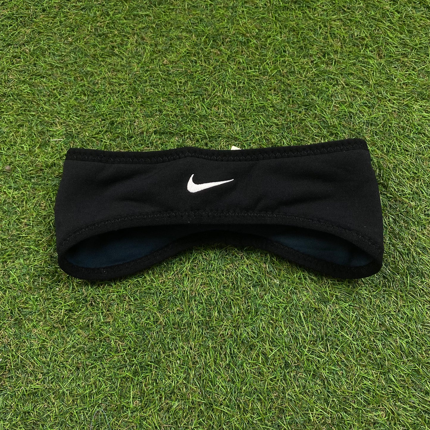 Vintage Nike Polartec Fleece Headband Hat Black