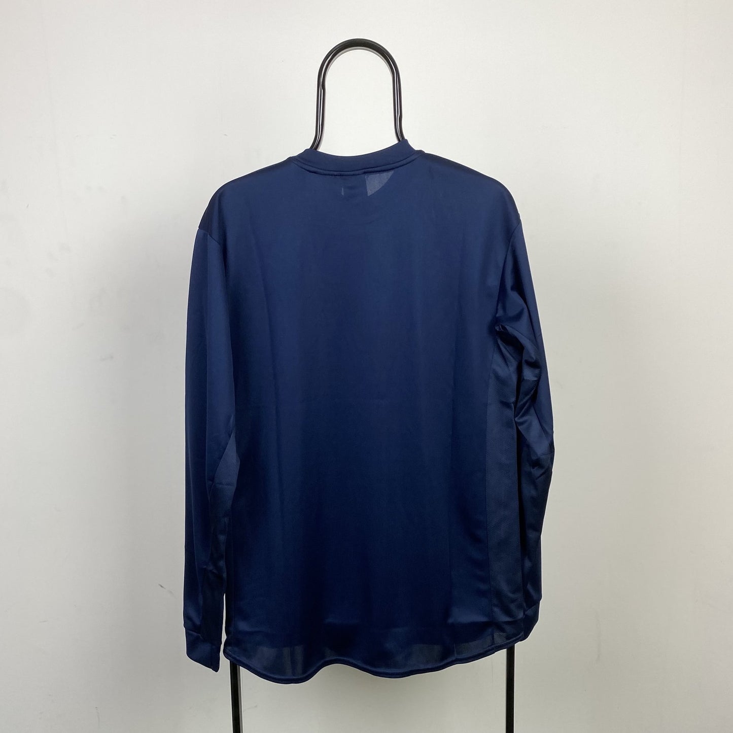 Vintage Nike Mock Neck Longsleeve T-Shirt Blue Small