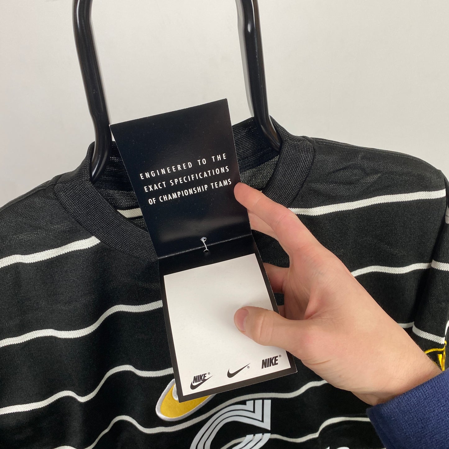 90s Nike Dortmund T-Shirt Black Medium