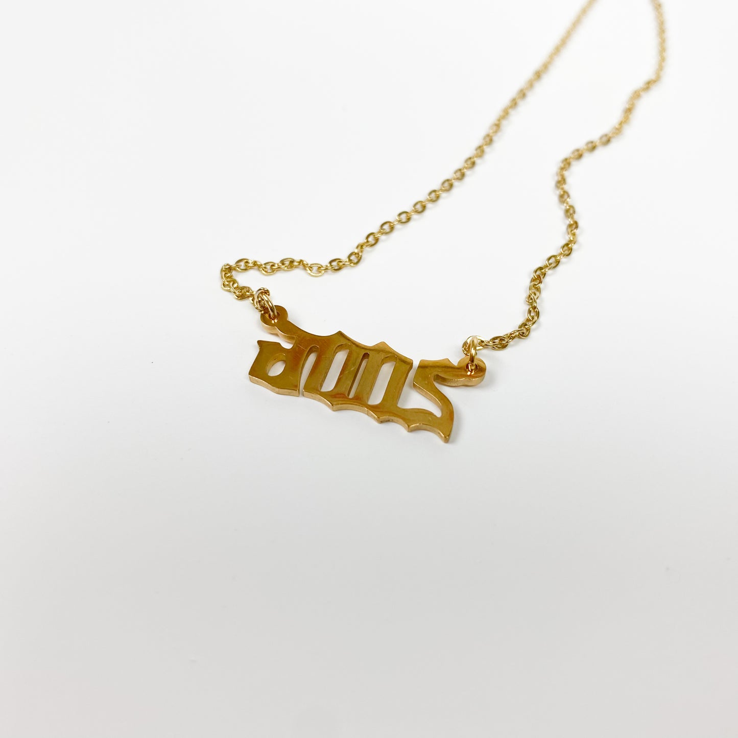 2006 Birth Year Necklace Chain Gold