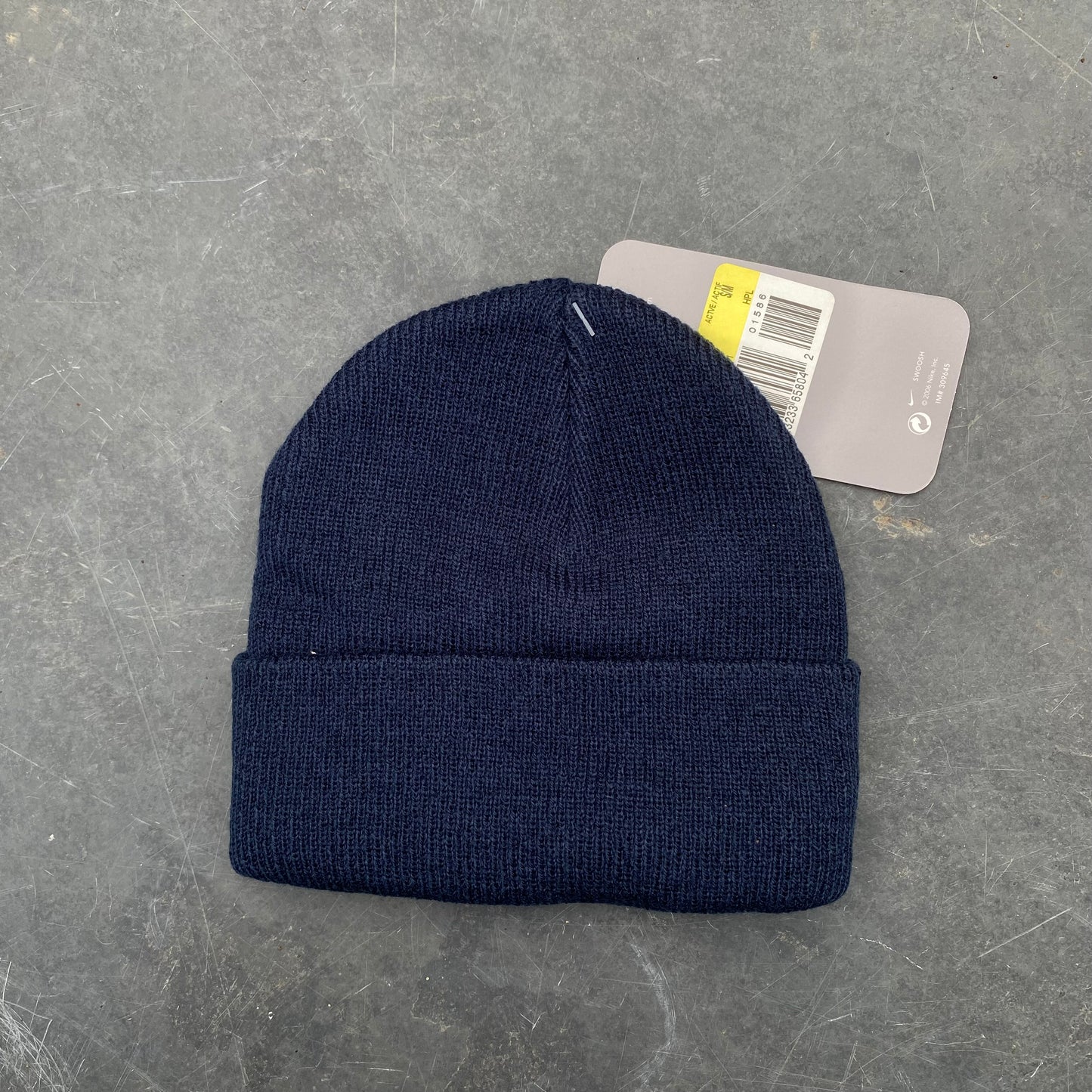 Vintage Nike Beanie Hat Blue
