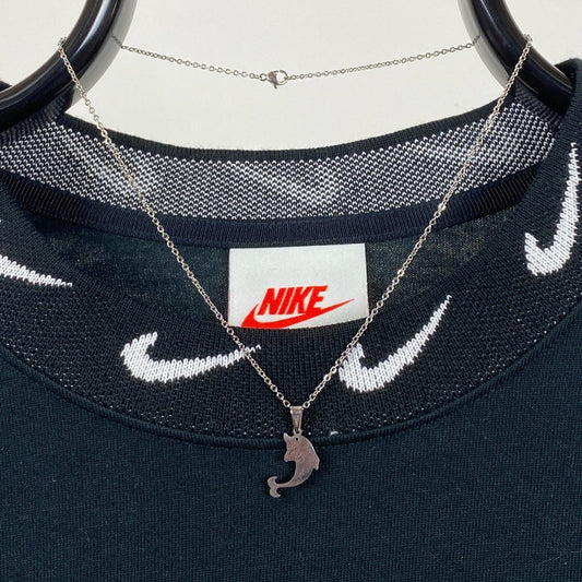 Dolphin Charm Necklace Chain Silver
