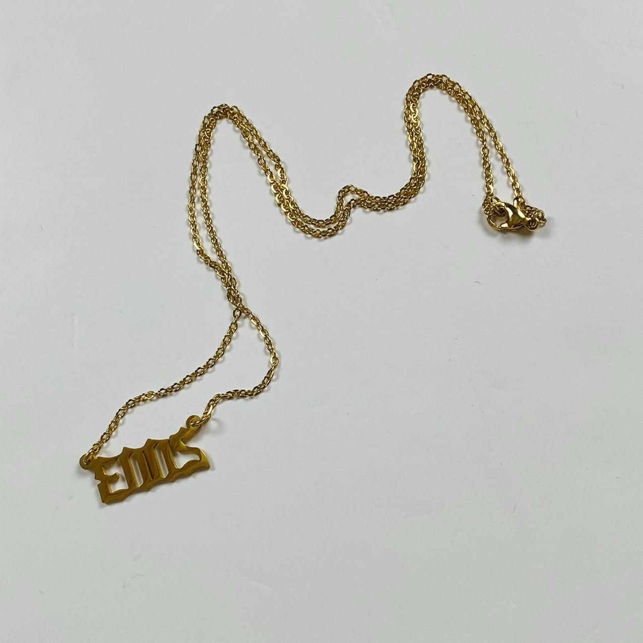 2003 Birth Year Necklace Chain Gold