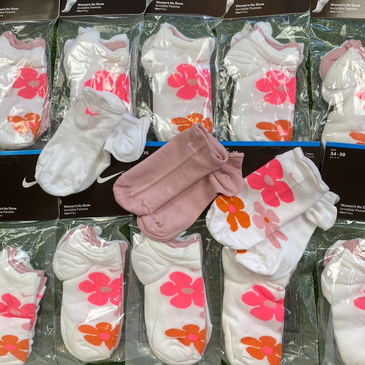 Nike Trainer Socks 3 Pack Pink