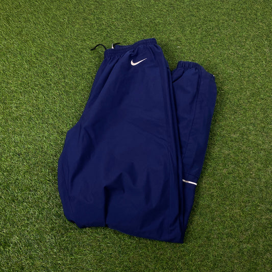 90s Nike Storm Fit Waterproof Joggers Blue Small
