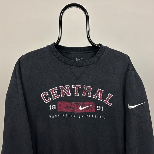 00s Nike Washington University Sweatshirt Black Small