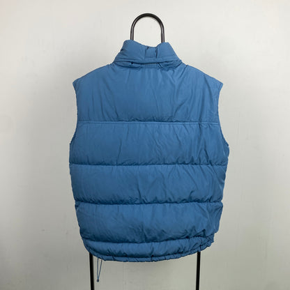 00s Nike Puffer Gilet Jacket Blue Large