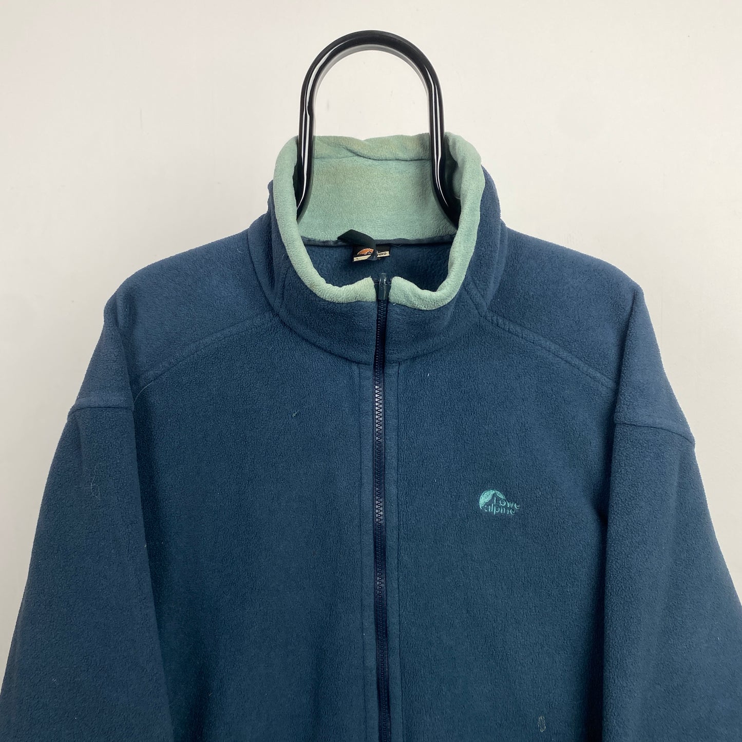 Retro 90s Lowe Alpine Aleutian Fleece Sweatshirt Blue Large