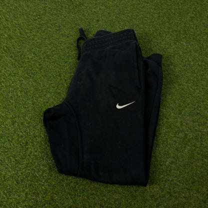00s Nike Wide Leg Cotton Joggers Black XS