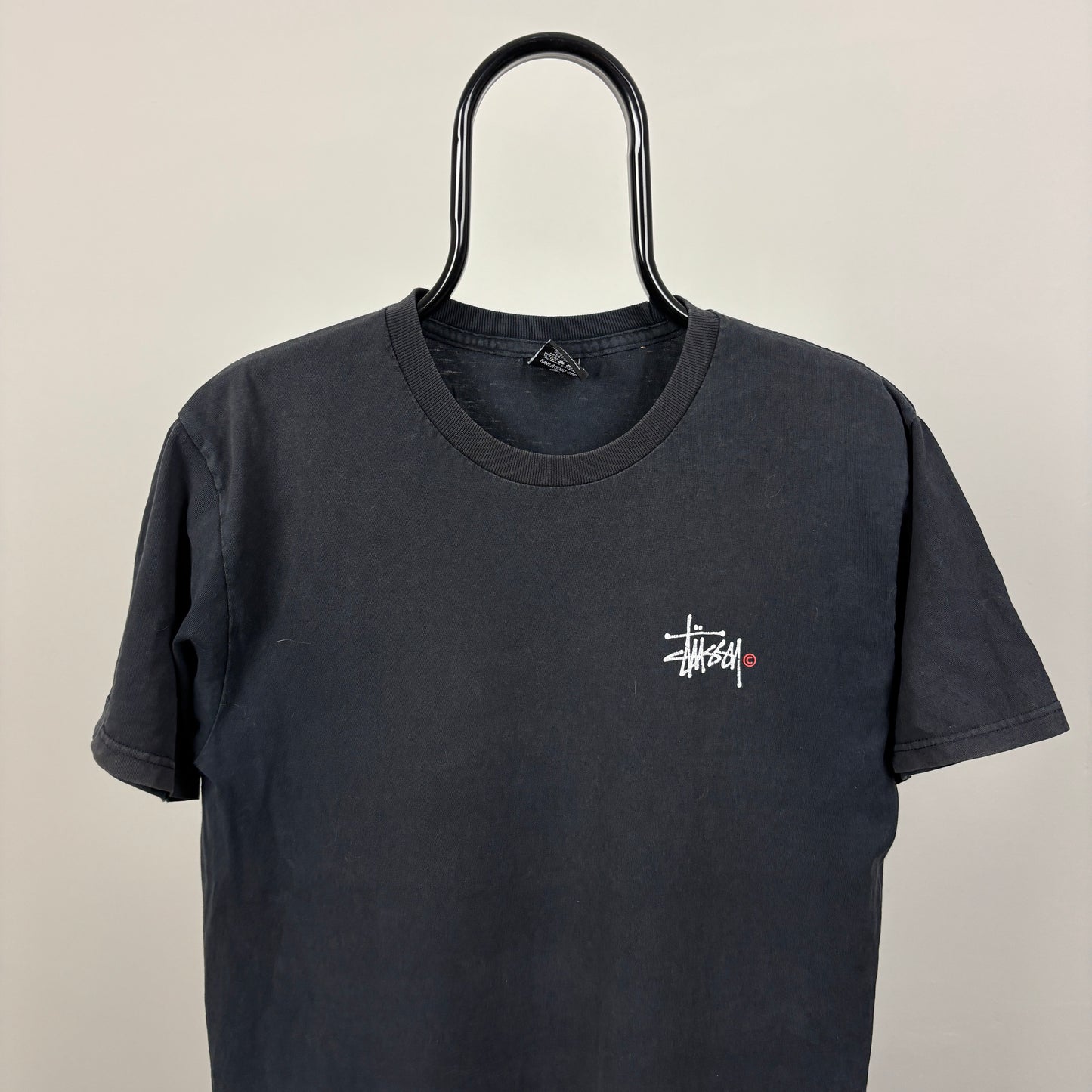 90s Nike Stussy T-Shirt Black Medium