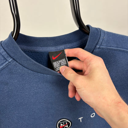 90s Nike Town Berlin Sweatshirt Blue XS