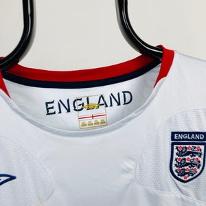 Retro Umbro England Football Shirt T-Shirt White XXL