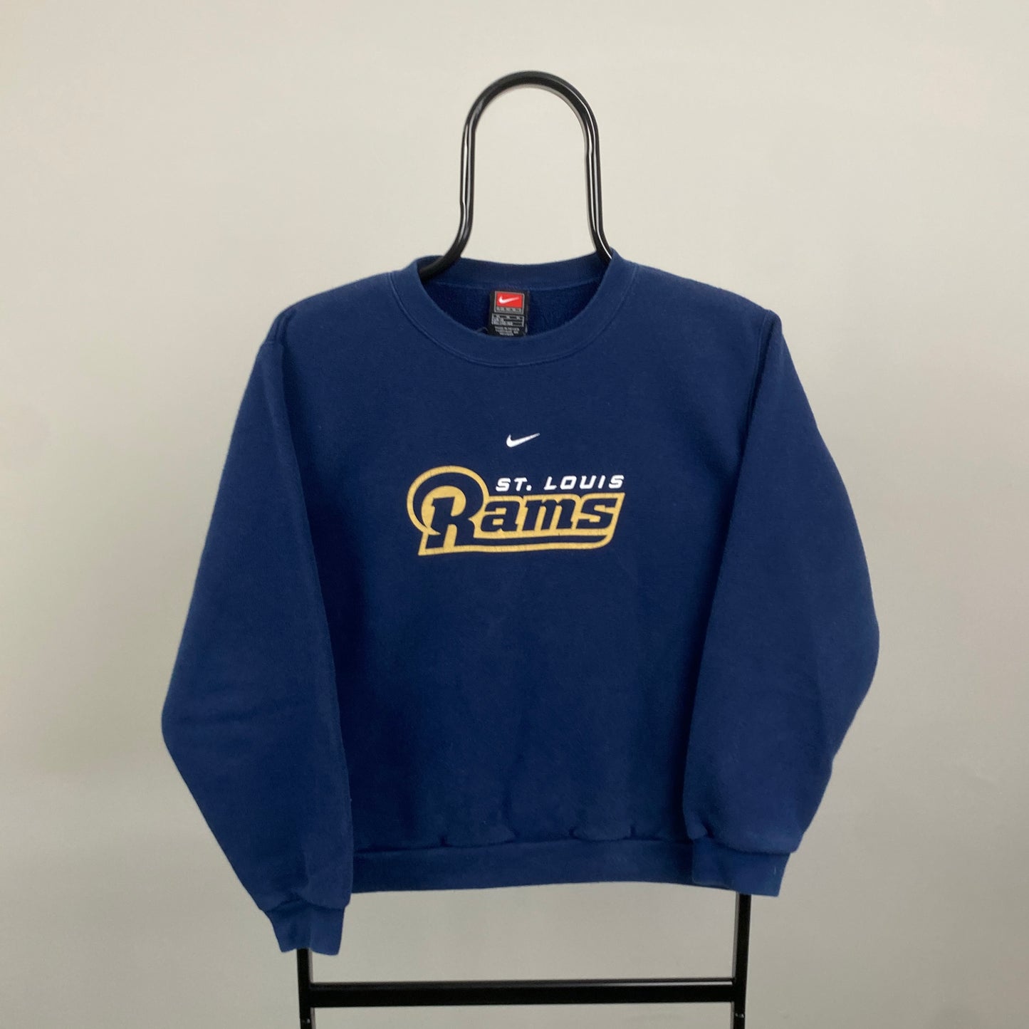 90s Nike St Louis Rams Sweatshirt Blue XS