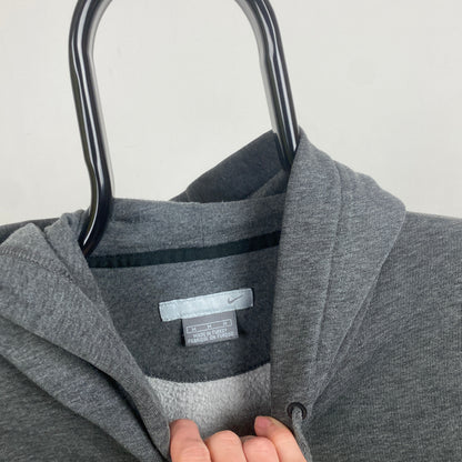 00s Nike Heavyweight Hoodie Grey Medium