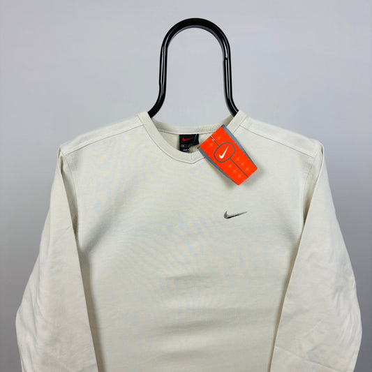 00s Nike Long Sleeve T-Shirt Brown XS