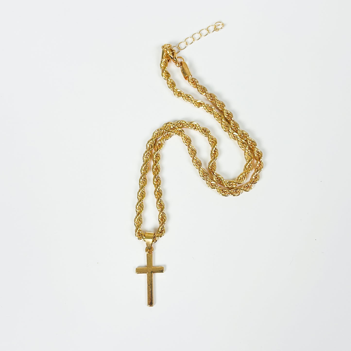 Jesus Cross Necklace Gold