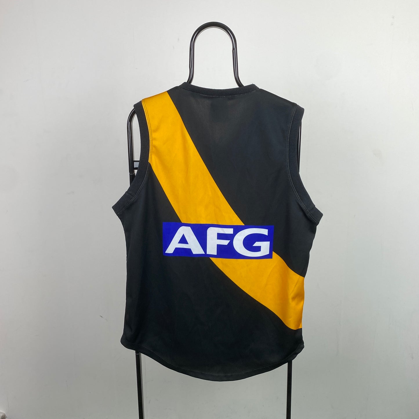 Retro Reebok AFL Richmond Vest Jersey T-Shirt Black XXL