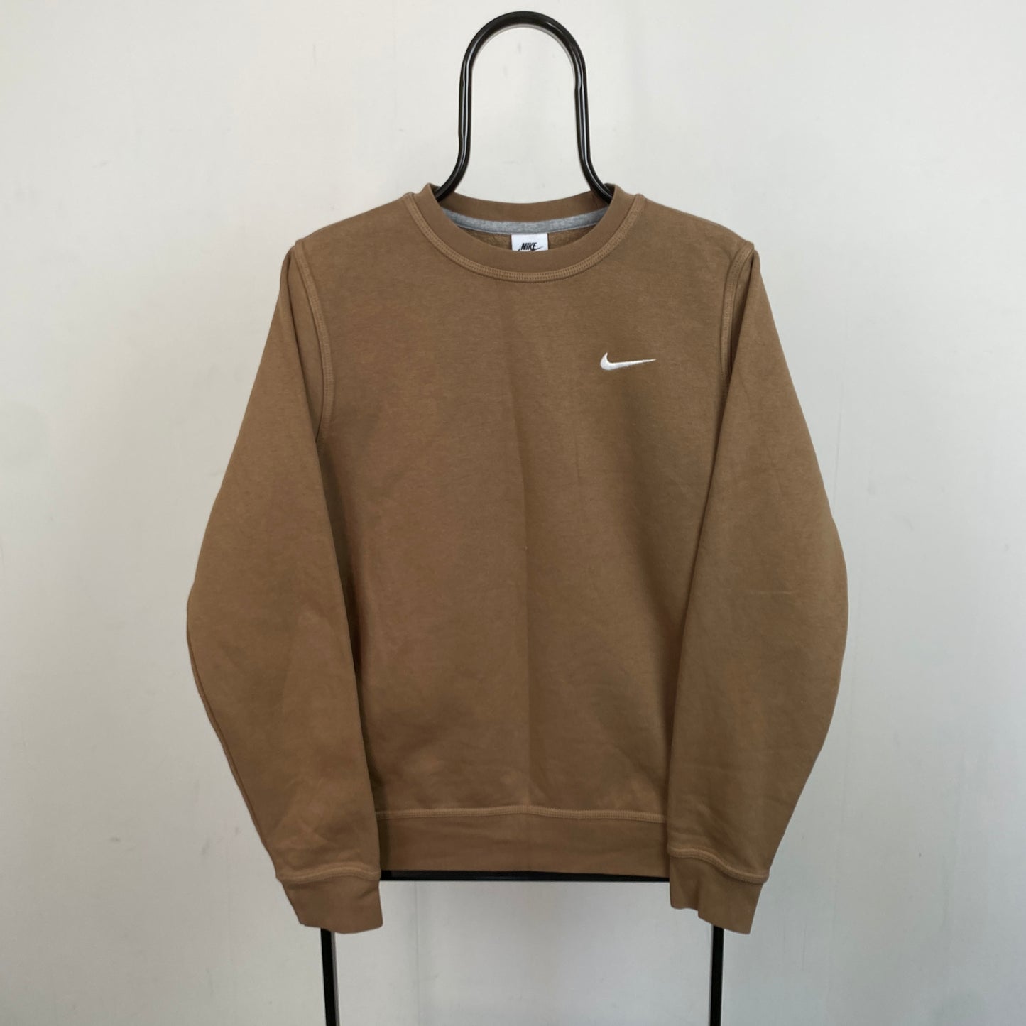 00s Nike Swoosh Sweatshirt Brown Small