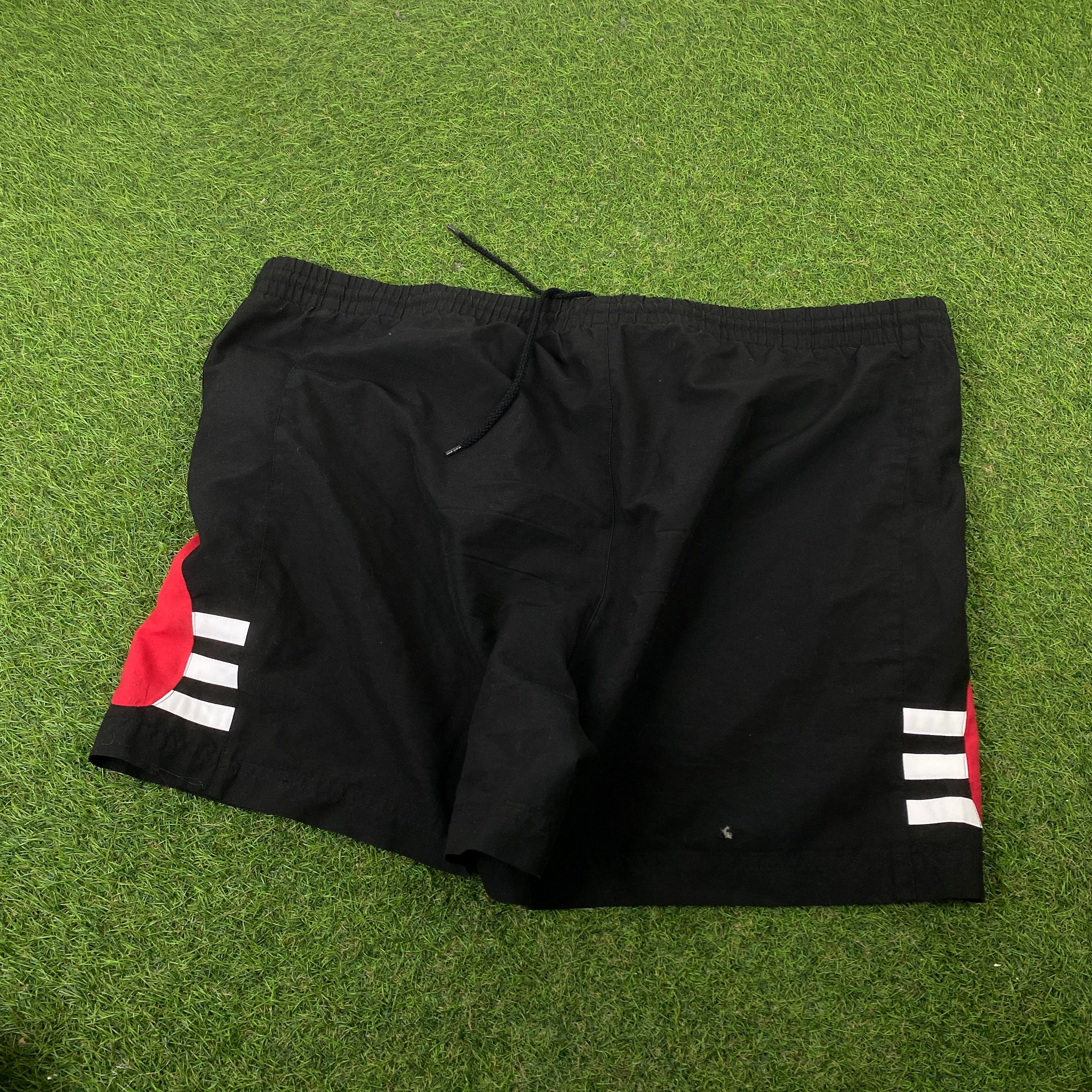 90s Adidas Gym Shorts Black Large