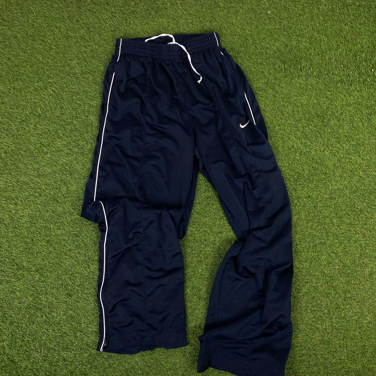 00s Nike Piping Tracksuit Set Jacket + Joggers Blue XL