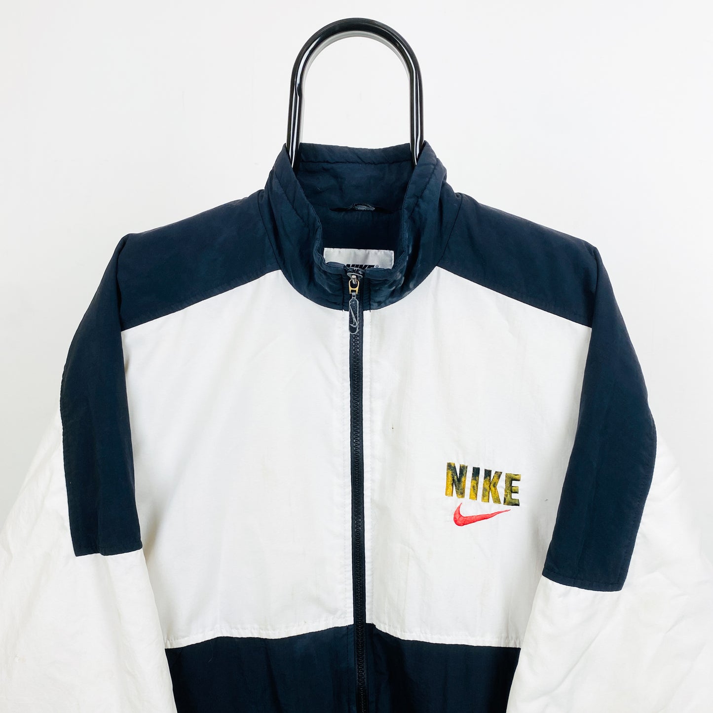 90s Nike Windbreaker Jacket Black Medium