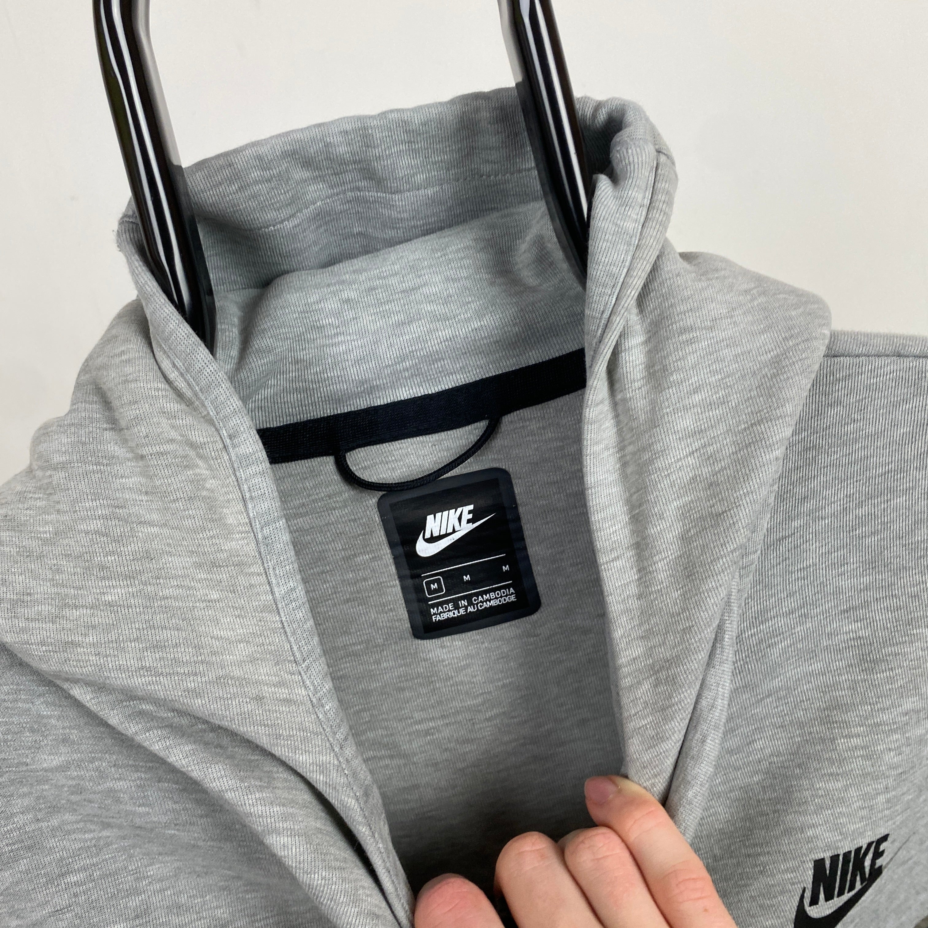 00s Nike Tech Fleece Hoodie Grey Medium