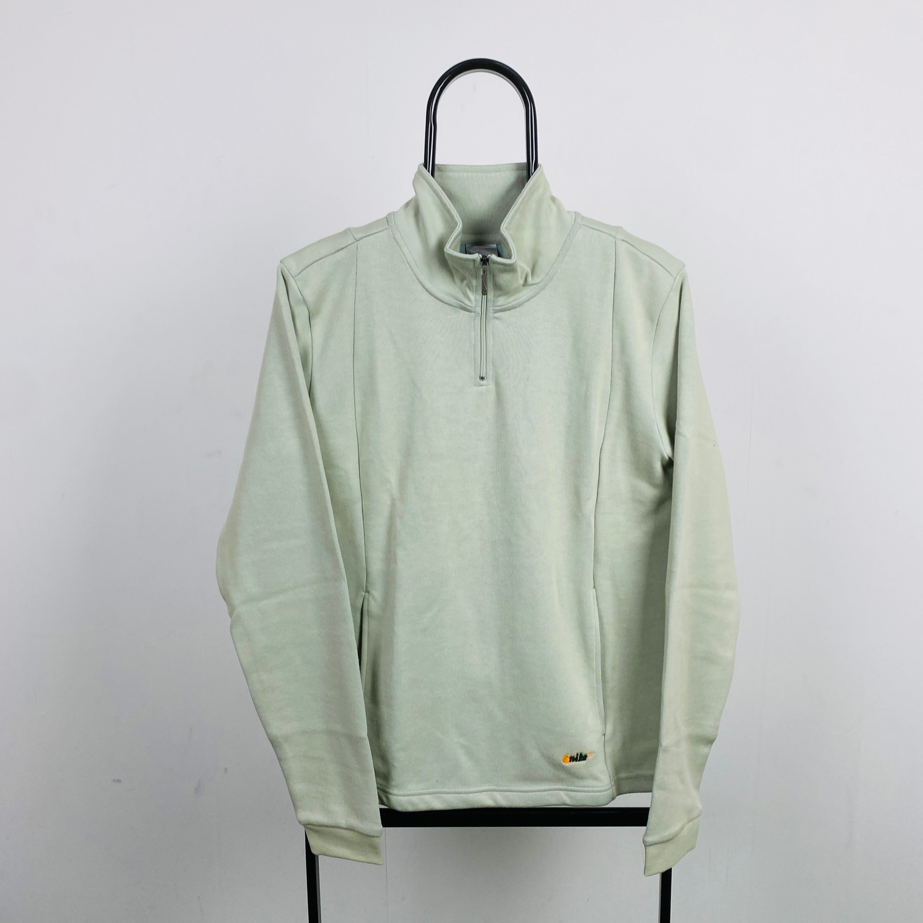 00s Nike 1/4 Zip Sweatshirt Grey Small
