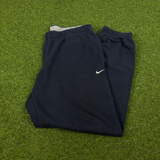 00s Nike Wide Leg Cotton Joggers Blue XL
