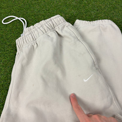 00s Nike NRG Wide Leg Cotton Joggers Brown Medium